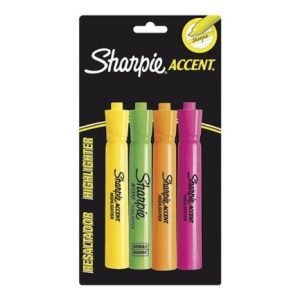 OFFICIAL TEXT MARKER SHARPIE ACCENT BL C/4 SURT