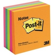 3M POST-IT NOTES 3X3 NEON 5 BLOCKS WITH 75 SHEETS